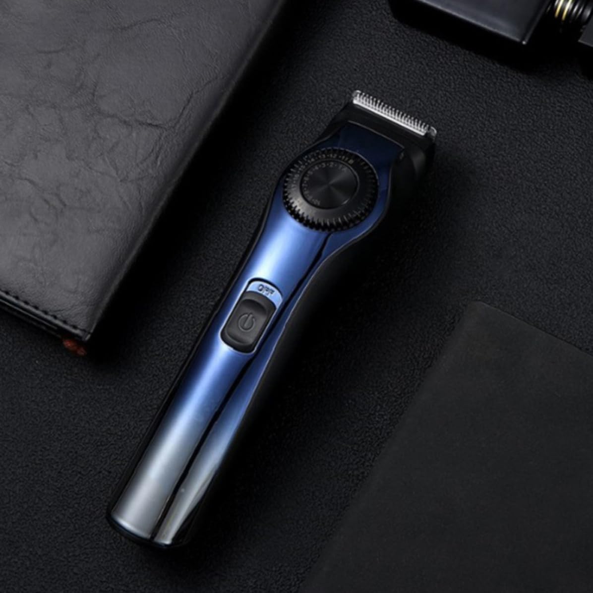 HEMOTON Cortapelos Eléctrico Usb, Recortador de Barba Compacto Azul