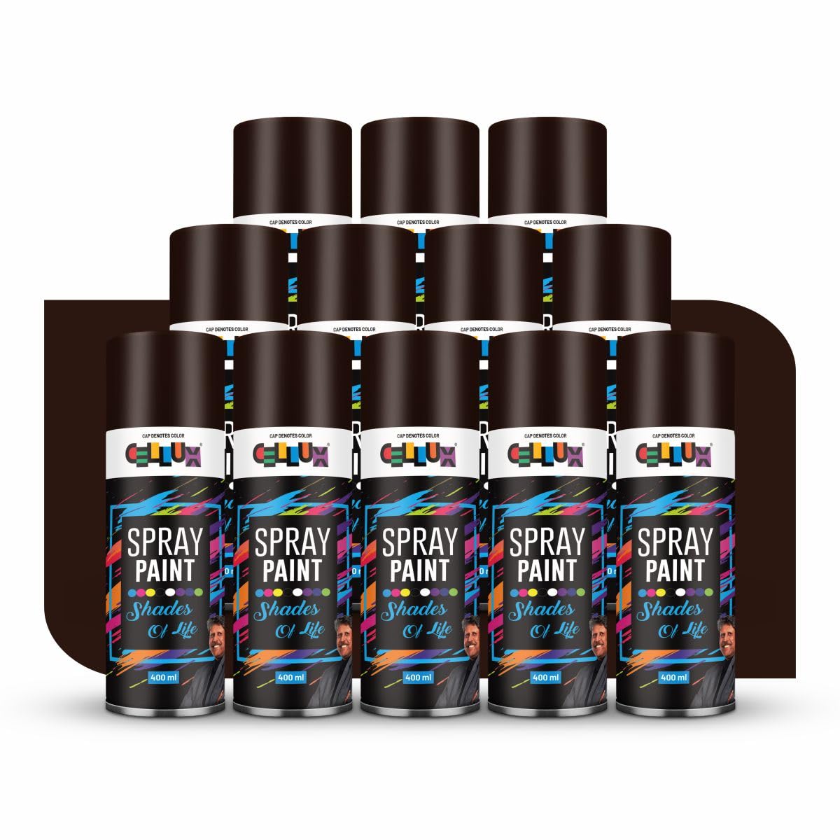 Cellux 2X Ultra Cover Deep Brown Spray Paint | DIY, Quick Drying