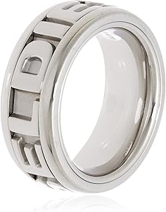 Amazon.co.jp: (ディーゼル) DIESEL メンズ リング WIDE STEEL LOGO