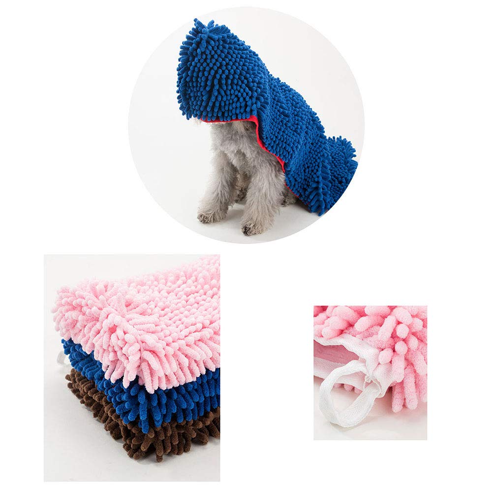 Serviette de Bain Absorbante pour Animaux Serviette en Microfibre Chenille pour Petits Moyens Chiens et Chats - 48 * 35cm
