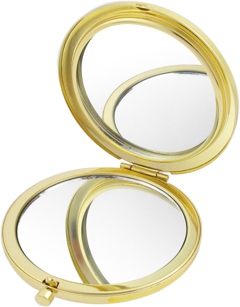 Ruilogod Women Swan Heart Folding Magnifying Compact Makeup Mirror Gold Tone (id: 4f0 c6e 47e 6a9 534 image 3