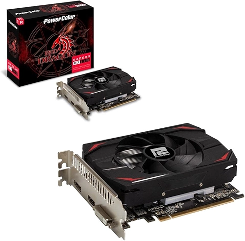 Placa De Video Amd Rx 550 2gb Gddr5 Powercolor Red Dragon