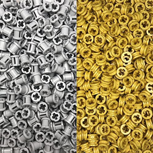 Image of SEEMEY 100 gram Technic Bush Half Bushing 1 /2 Cross Connector Part 4265c (Random Color) | Building Blocks Bulk Pieces，Random Color