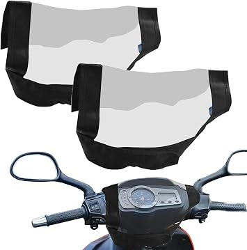 2PCS Mobility Scooter Control Panel Cover Waterproof Panel Cover Control Tiller Covers Protection Fitted Universal Mobility Scooter Accessories, Black