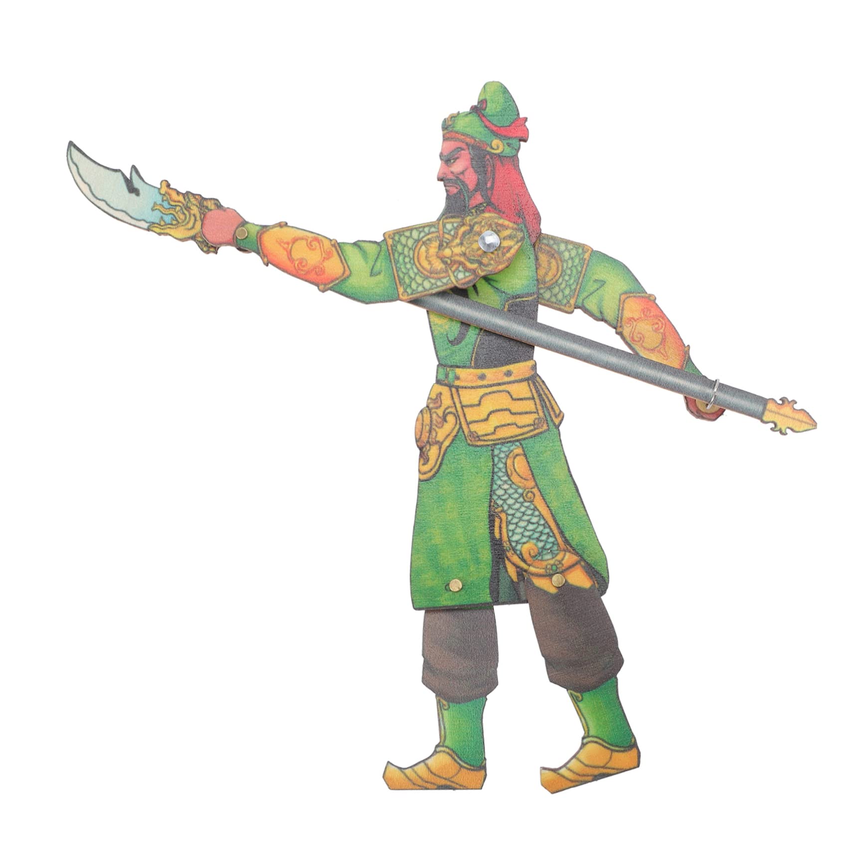 Toddmomy Traditional Chinese Puppet Theater Set DIY Puppetry Kit for Boys and Girls