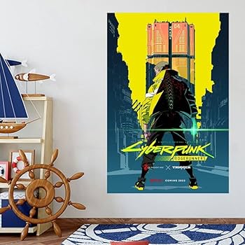サイバーパンク エッジランナーズ B2 ポスター フレーム付き サイバーパンク エッジランナーズ B2 ポスター フレーム付き