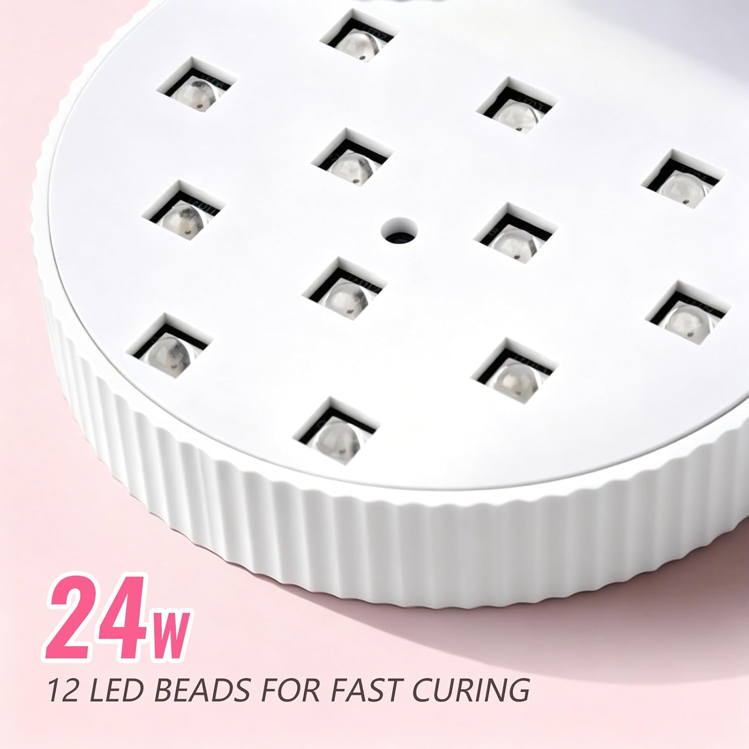 MEKK Mini UV Light for Gel Nails, 24W Cordless Flash Cure Nail Lamp | Flash cure, Auto Sensor, 4 Timers (10/30/60/90s), Portable, USB-C, for Home & Travel & Salon,White