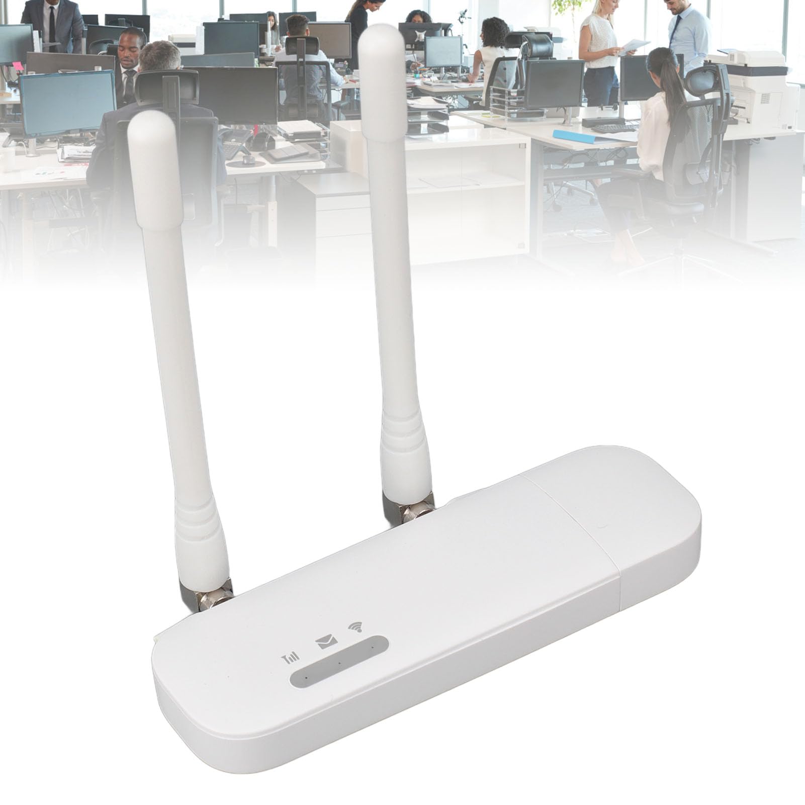 WiFi Portatile USB 4G 150Mbps Velocità Veloce 10 Utenti Che Condividono Hotspot WiFi Mobile per la Regione Europea, Scheda Plug-in Bianca ABS per Famiglie