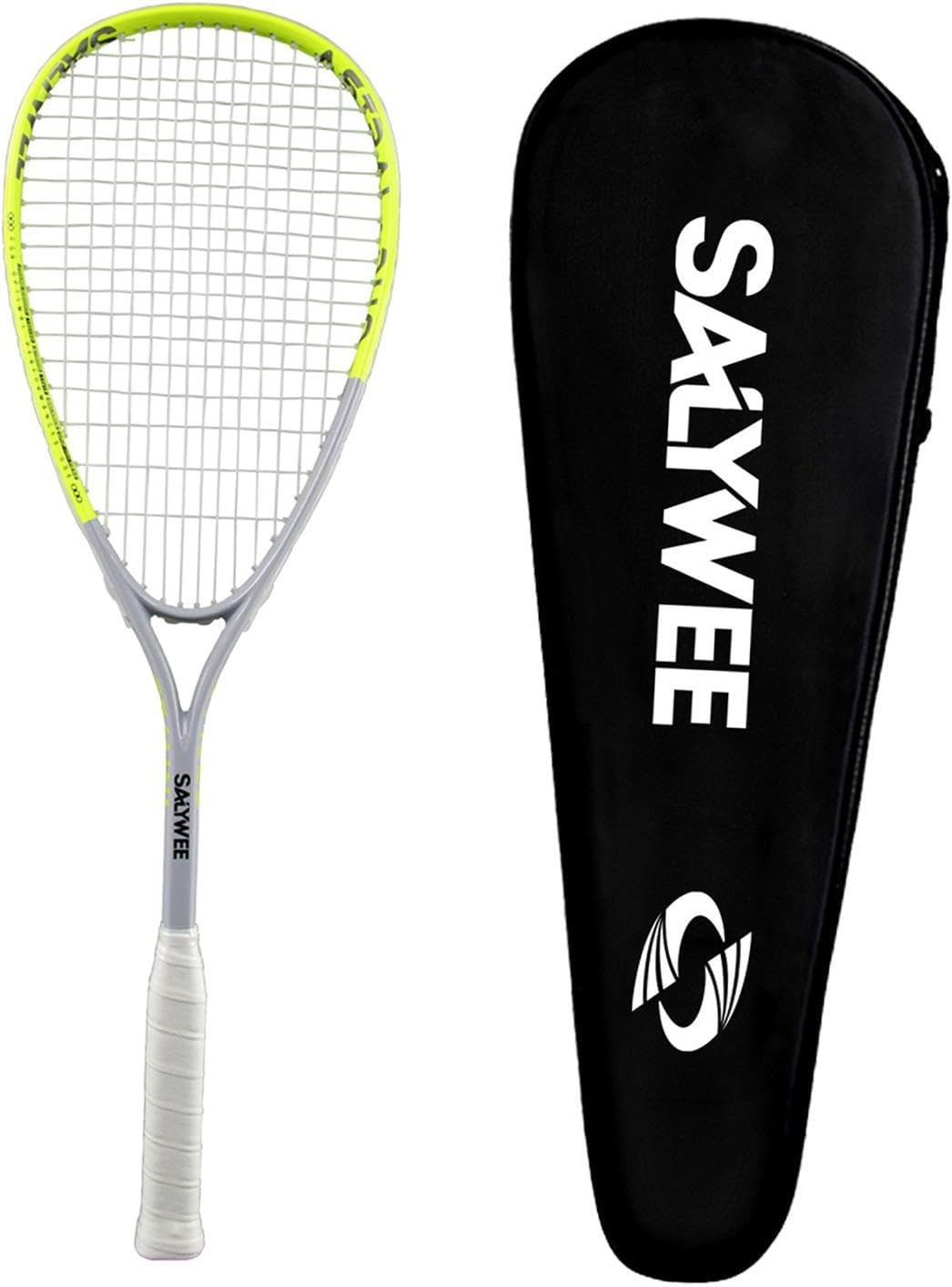 Multifunctional Squash Racket Training Equipment with Carry Bag Supplies Gym Squash Training Paddle for, Green