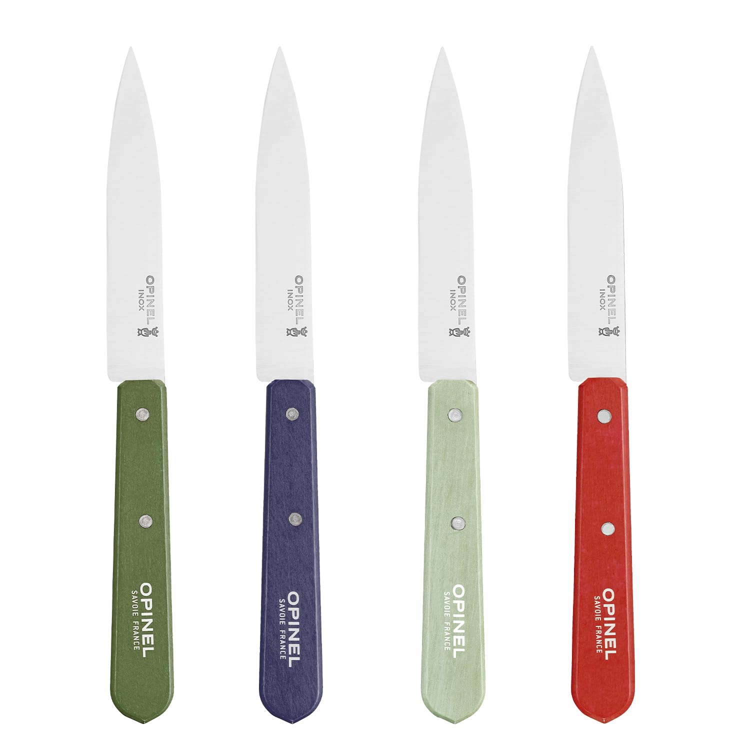 Opinel - Set mit 4 Gemüsemessern in Landschaftsfarbe N112. OPINEL