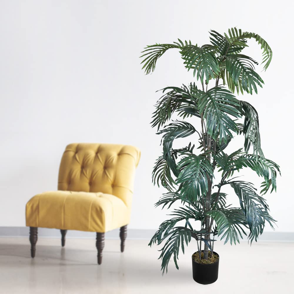 Palmier Fougère Plante Artificielle Artificiel 160cm Decovego