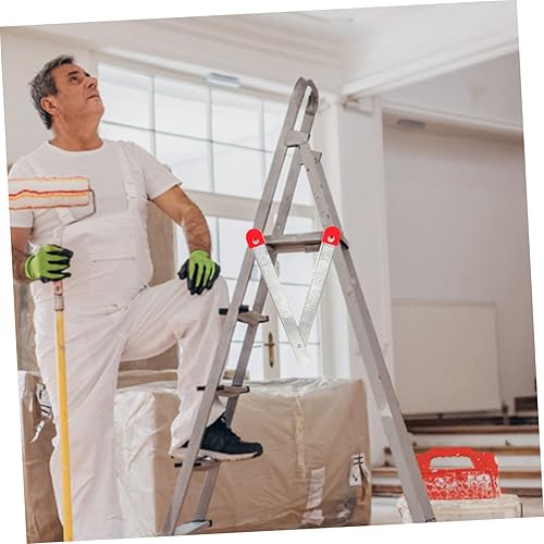 Miniatura 4 de 2 piezas de escalera de bisagra plegable escalera telescópica junta escalera ligera escalera escalera de ático accesorio escalera escalera de