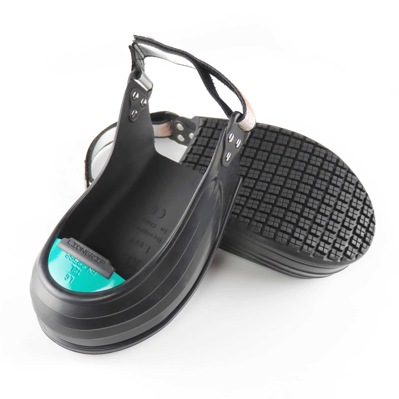 Copriscarpe di sicurezza con protezione per le dita in acciaio: ultraleggero in lega di titanio, antiscivolo, resistente all'olio (FO) e resistente agli acidi/alcali, per lavori industriali. XL (41-44
