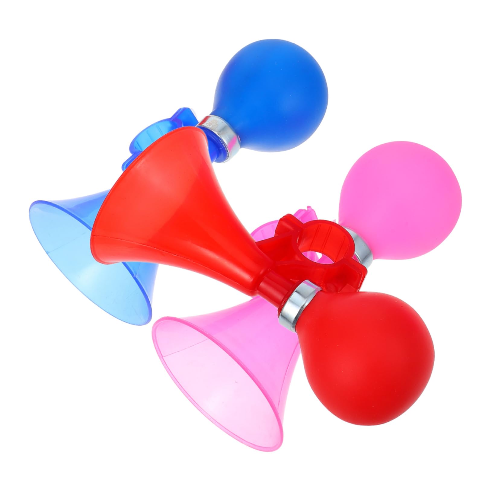 GOOHOCHY 3pcs Mountain Bike Air Horn Loud Crisp Sound Bike Horn Handlebar Alarm Random Color