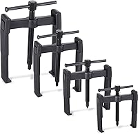 MorningRo 4-Pc 2-Jaw Gear Puller Set (3-8 Inch) - Heavy-Duty Steel Tool for Bearings, Pulleys, Flywheels & Gears