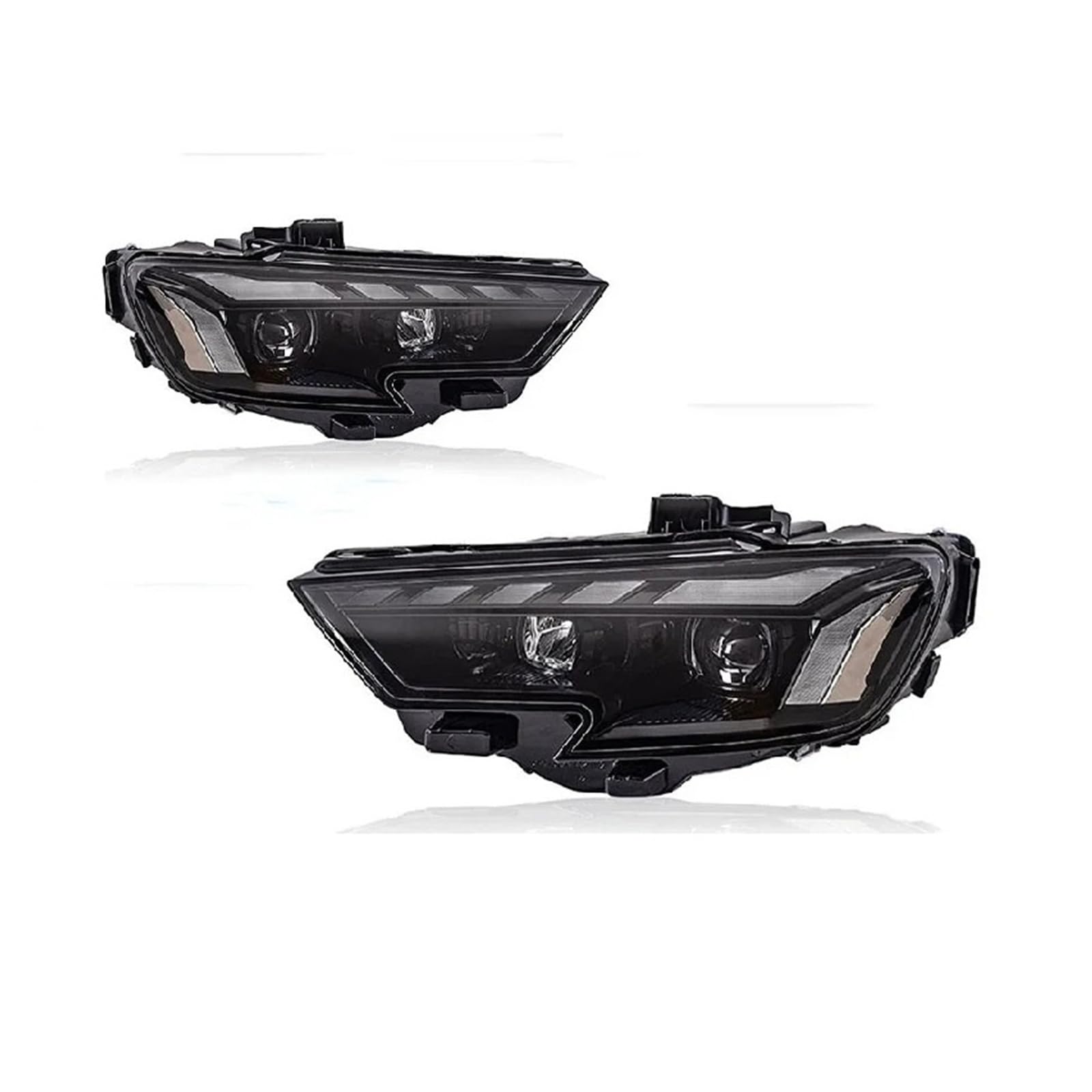 Pasuje do Au//di A3 17-19 pełna dioda LED DRL reflektor samochodowy montaż sygnału akcesoria samochodowe zmodyfikowana lampa reflektory LED(FOR ORIGINAL XENON_2PCS)