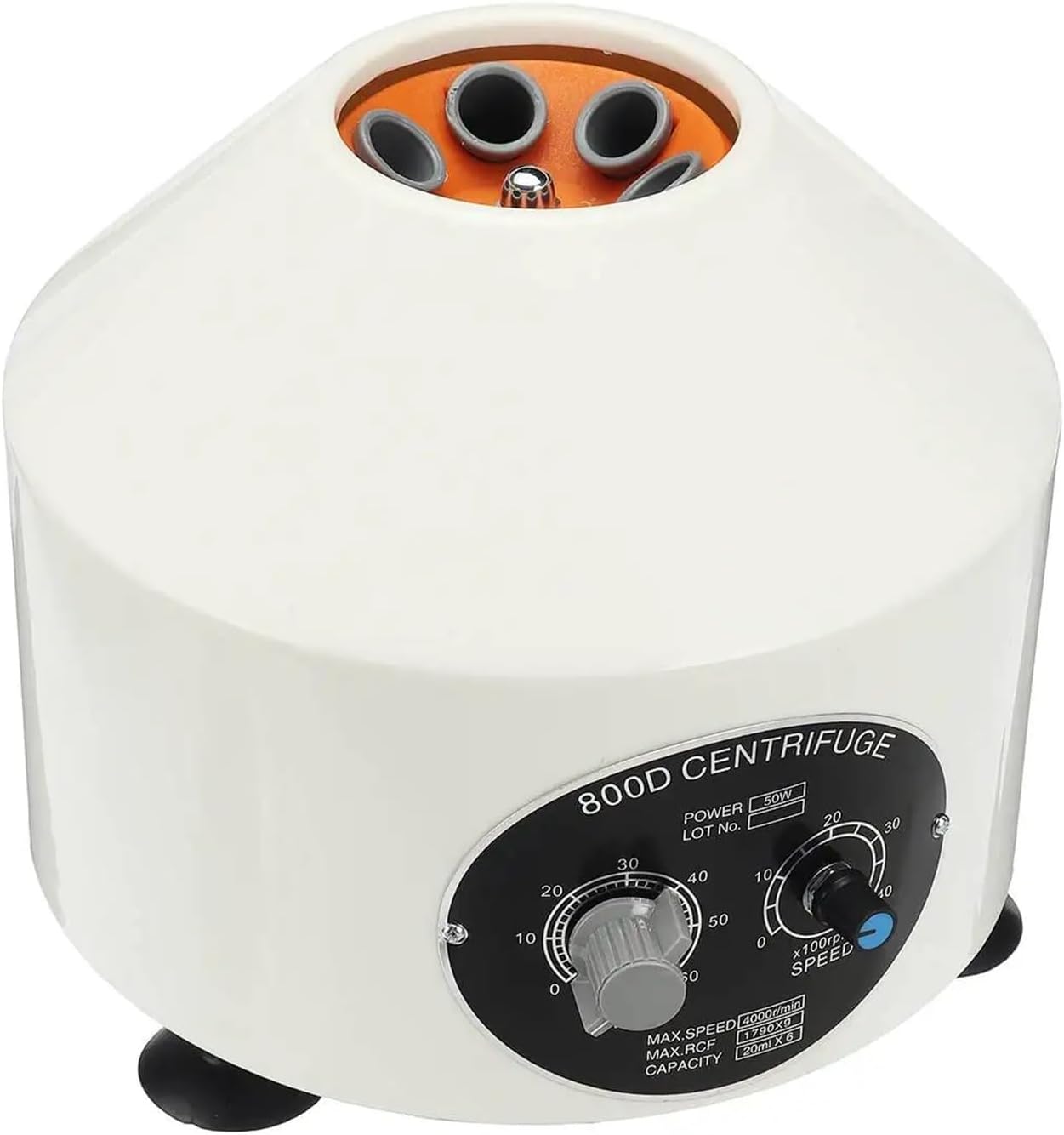 800D Mini Electric Centrifuge Lower-Speed Laboratory Blood Centrifugal Machine 4000rpm Timing Function Centrifugal for PRP Professional Laboratory Equipment