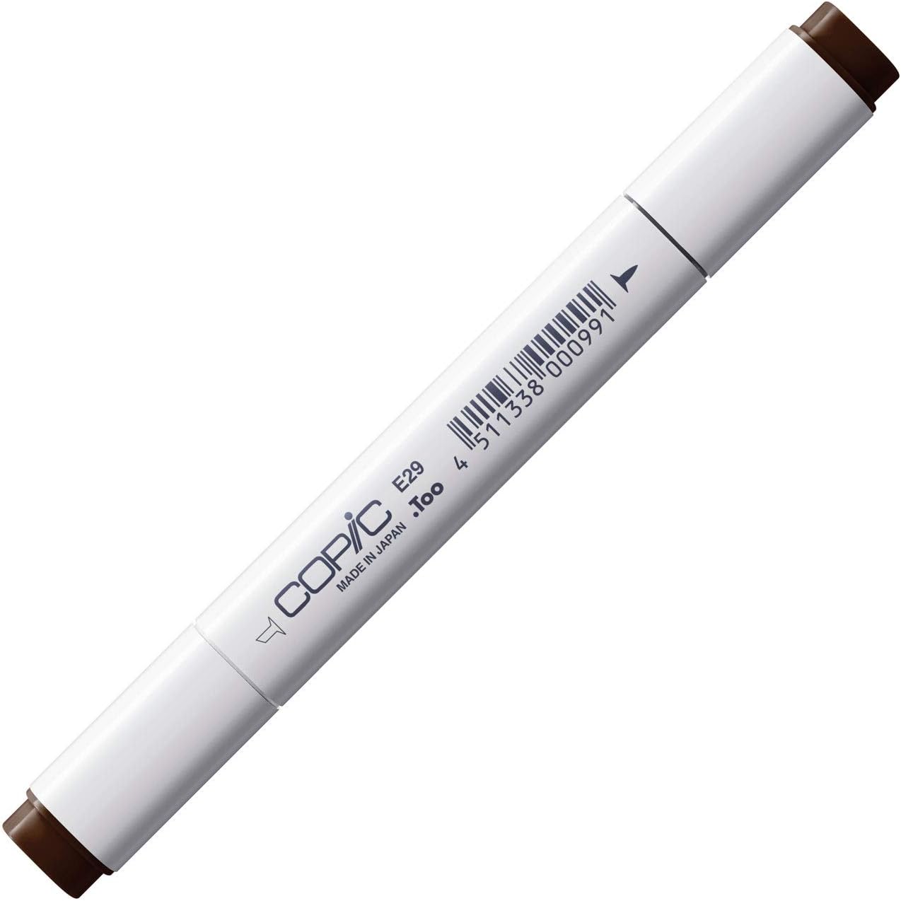Copic Classic, Dual-Tip Alcohol Marker, E29-Copic, Burnt Umber