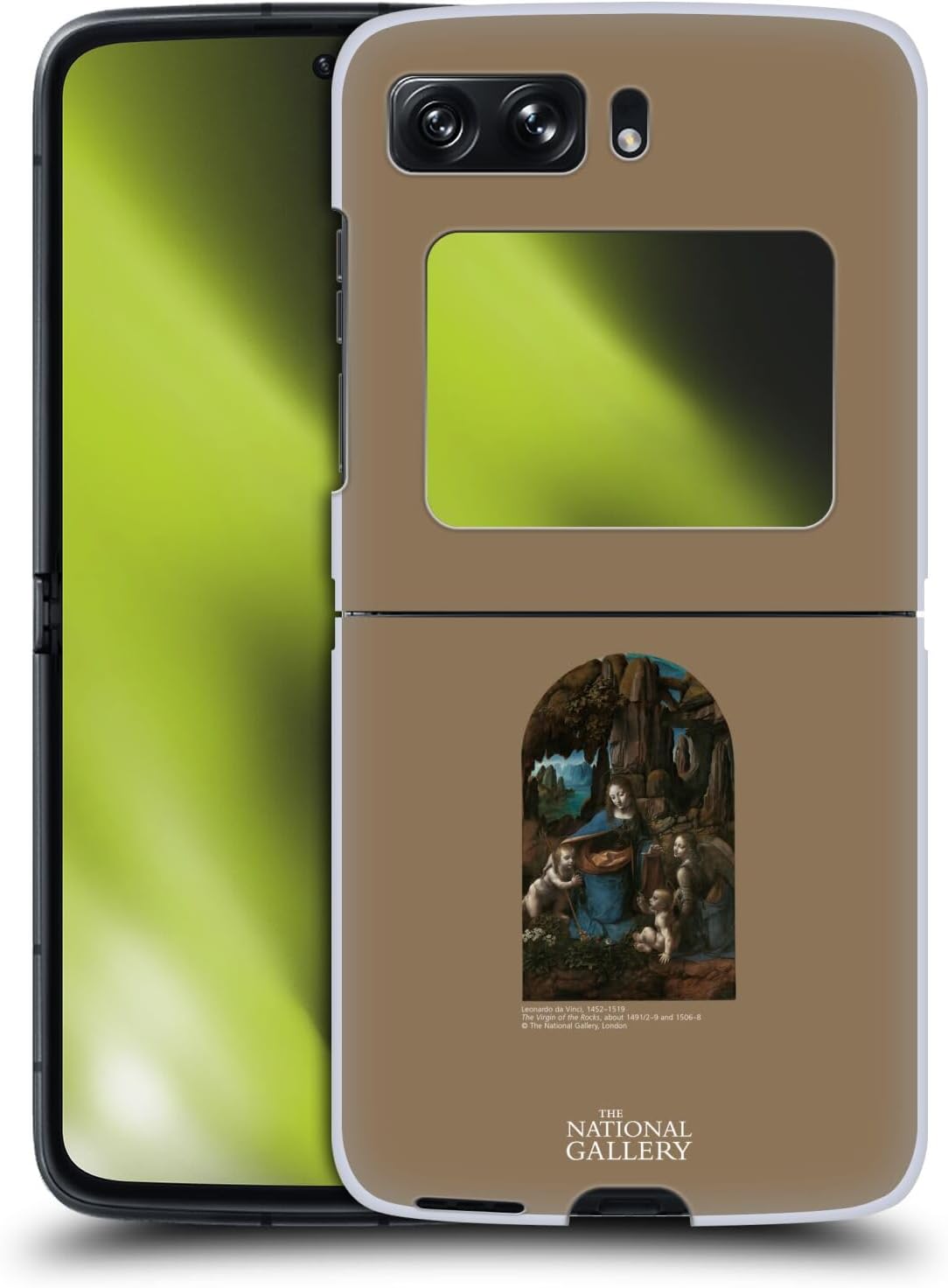 Head Case Designs Officially Licensed The National Gallery The Virgin of The Rocks Religious & Mythological Hard Back Case Compatible with Motorola Razr 2022