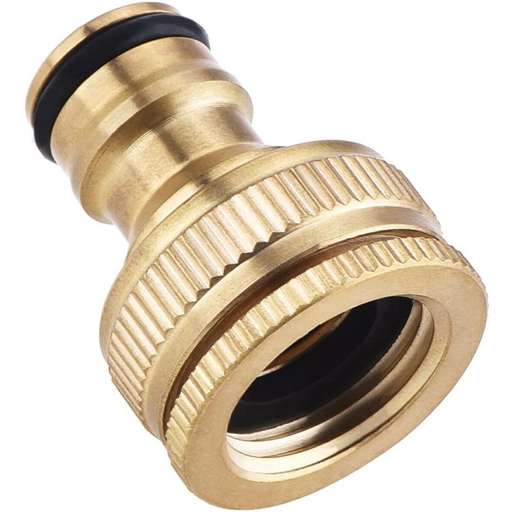 Adaptador de latón G3/4 a G1/2, conector universal para grifo de manguera de jardín, conector rápido hembra, accesorios para herramientas de jardinerí