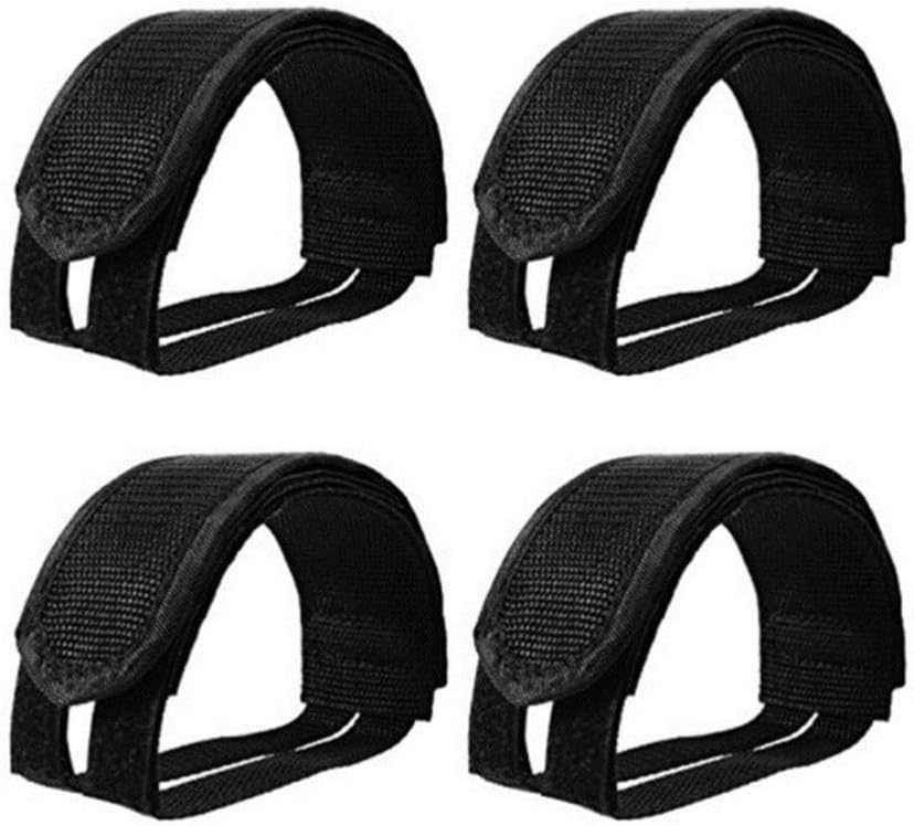 WINOMO 4Pcs Bike Pedal Straps Pedal Toe Clips Straps Tape For Fixed Gear Bike
