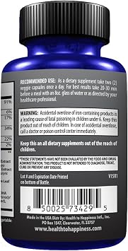 Brain Opti Caps - Brain Supplement for Focus, Memory & Clarity for Cognitive Support