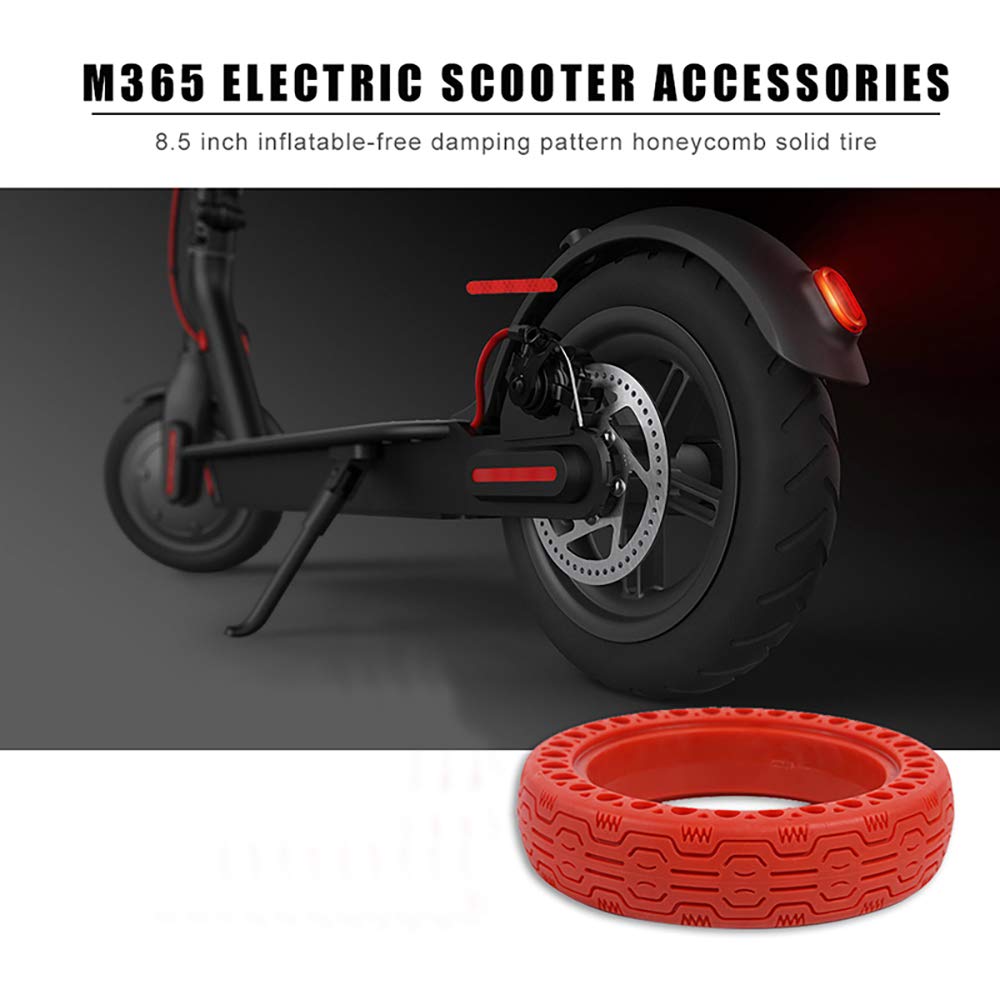 Pneu Solide 8X2.0, Pneu Solide en Nid d'abeille pour Scooter électrique, Pneus de Rechange en Tubes Solides en Nid d'abeille, Roue en Caoutchouc pour Xiaomi M365/Pro 8,5 Pouces Scooter électrique Ro