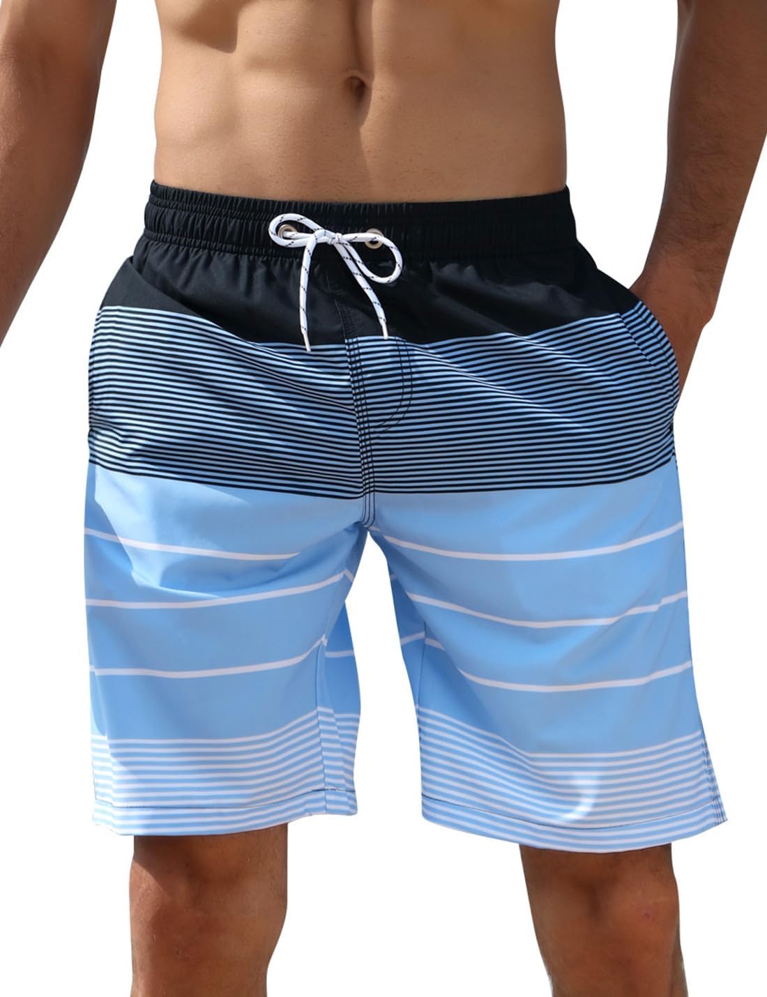 Mens Swim Shorts Swimming Trunks 3D Print Beach Shorts Boardshorts for Summer