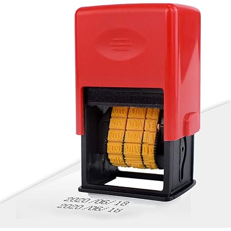 Amazon Jiawanshun 日付スタンプ 日付回転印 デートスタンプ 日付印鑑 日付プリント デイトプリンタ 回転印 西暦 18 29 Pa材質 タイプ1 スタンプ 文房具 オフィス用品