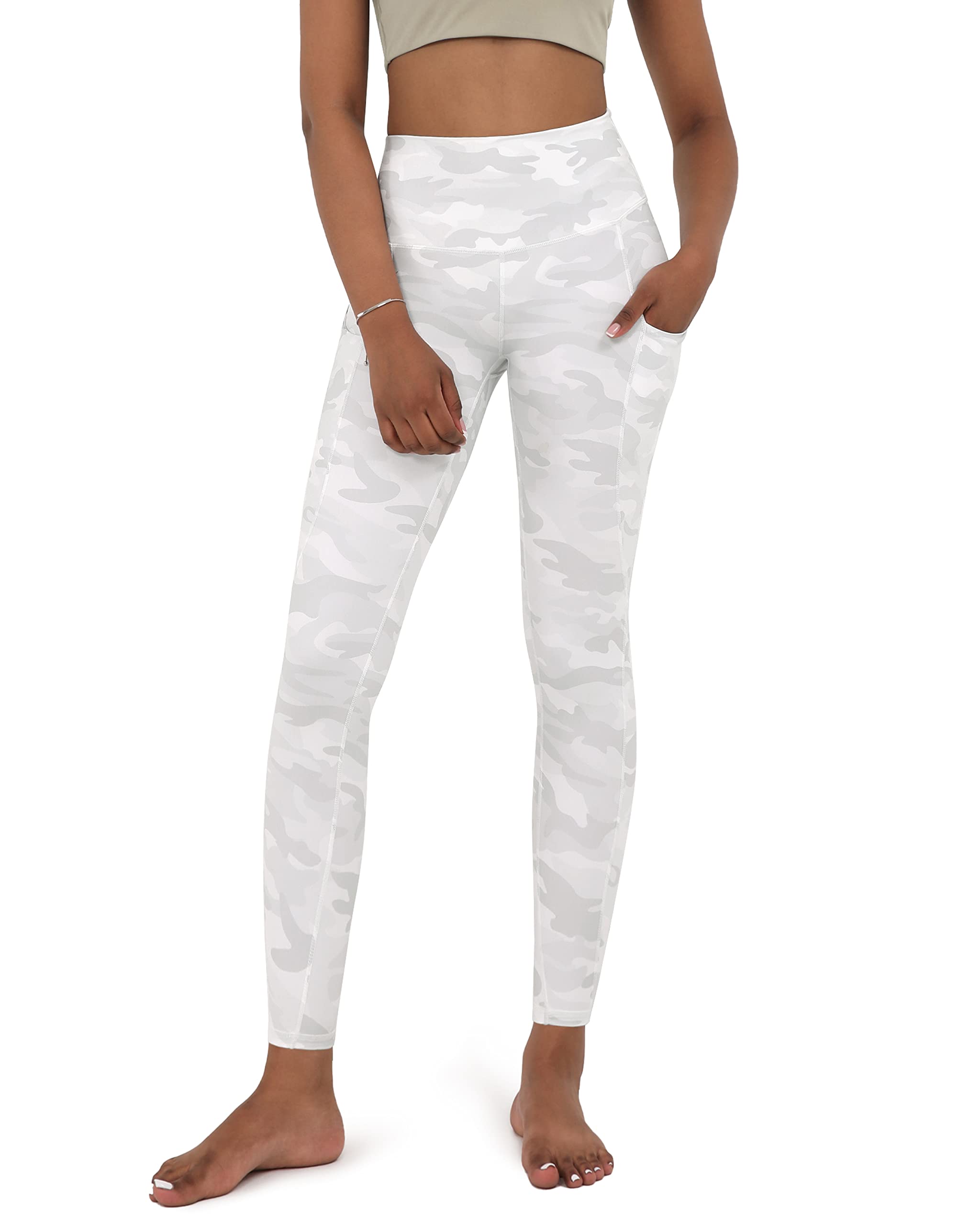 ODODOSWomen's High Waisted Yoga Leggings with Pockets, Tummy Control Non See Through Workout Athletic Running Yoga Pants