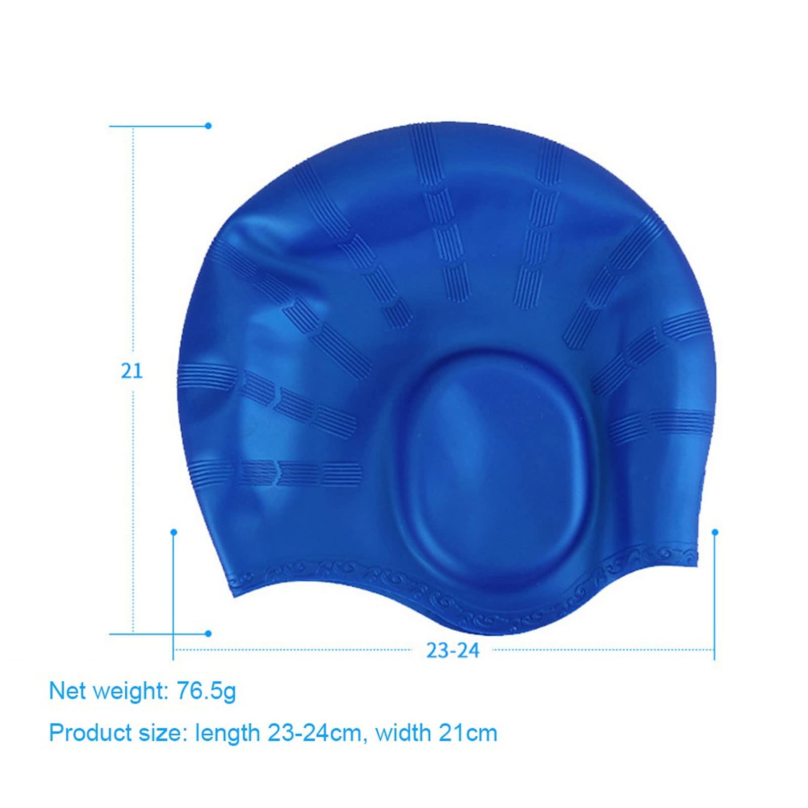 Cuffia da nuoto in silicone, unisex, per adulti, impermeabile, protezione per le orecchie, per sport e immersioni, elastica (1)