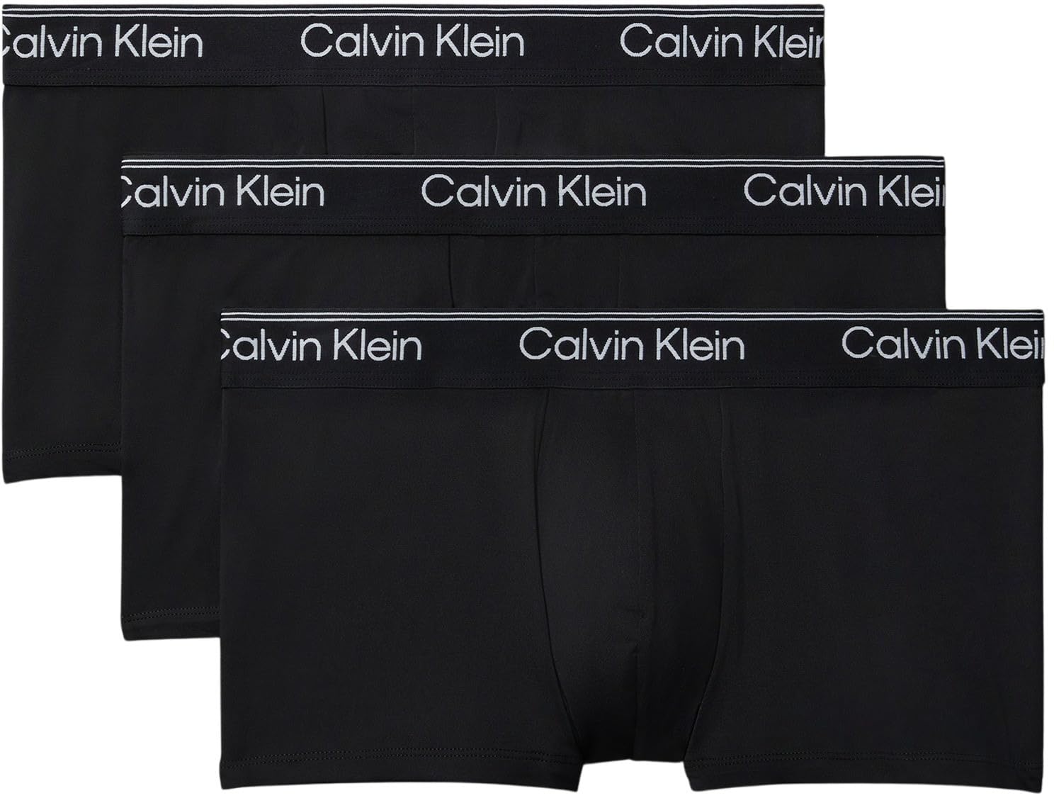 CALVIN KLEIN UNDERWEAR Trunk Low Rise Trunk 3PK Herren Gr. L schwarz Jersey