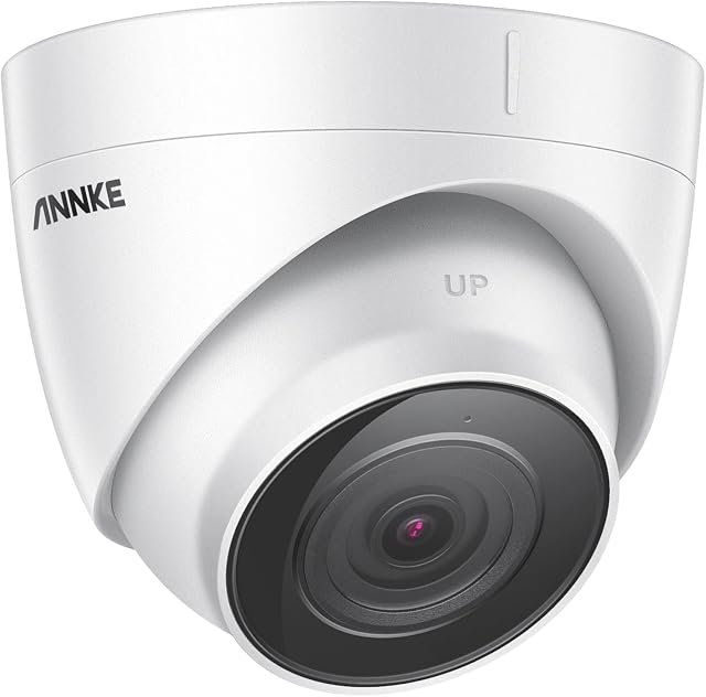 ANNKE C500 PoE CCTV Security Camera Outdoor, 5MP Super HD IP Camera Compatible with Alexa and Colour Night Vision, IP67 Waterproof, Audio, Motion Alerts, Built-in MicroSD Card Slot
