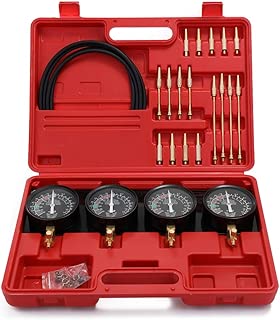 Andoer Professional Portable Fuel Vacuum Carburetor Synchronizer Set 4 Gauges Tool Kit For Motorcycle Car Universal