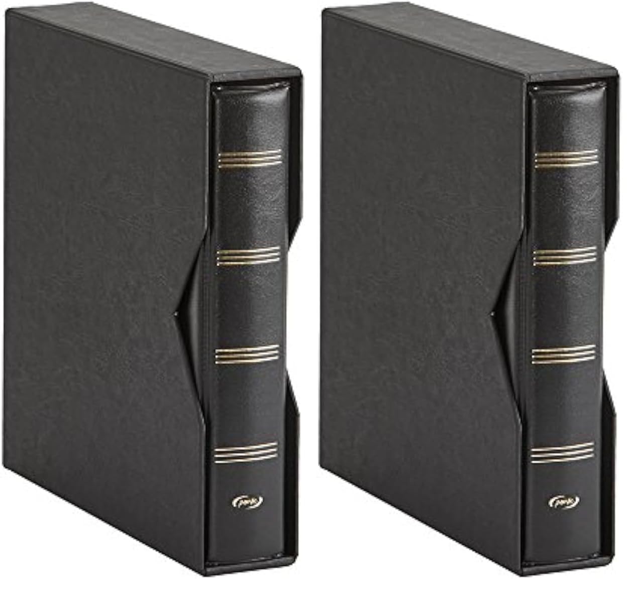 Álbum numismático universal negro Pardo 74501 para proteger monedas, pack de 2 3