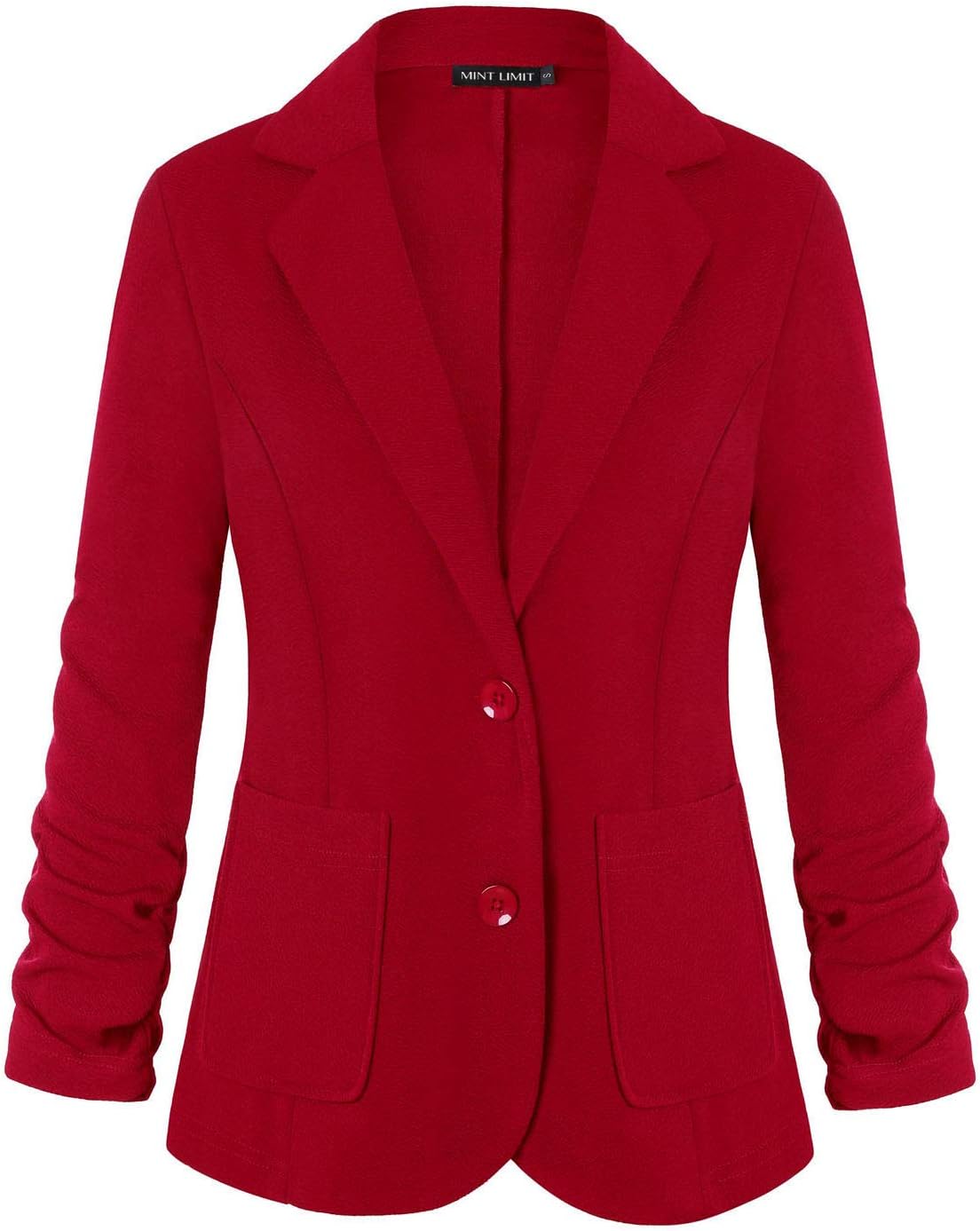MINTLIMIT Women's Slim Fit Suit Blazer 3/4 Sleeve with Buttons and Pockets
