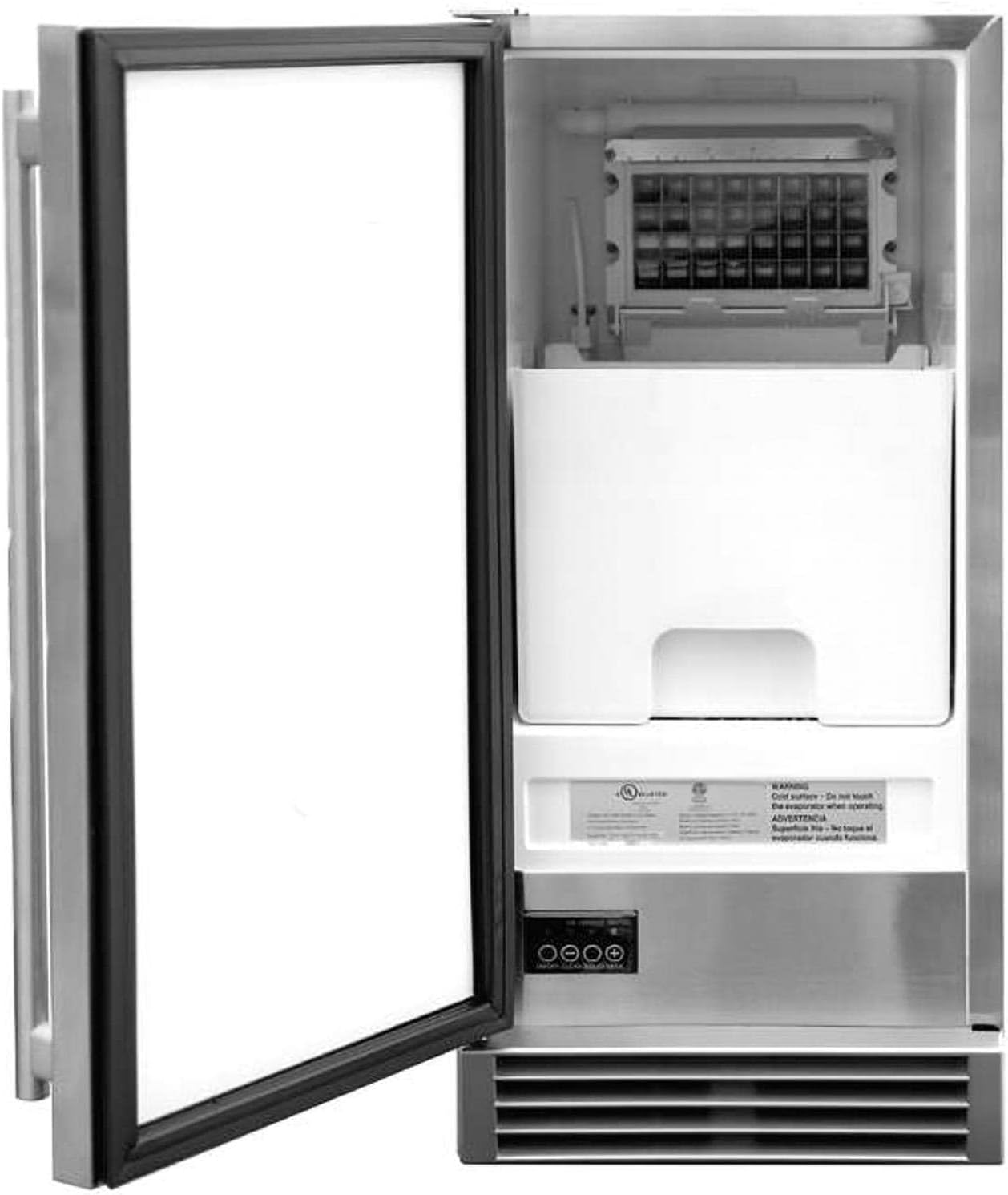 Интерьер view of the Summerset SSIM-15 Ice Maker with door open
