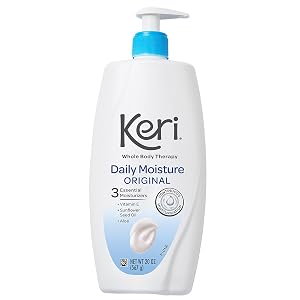 Keri Whole Body Therapy Original Continuous Moisturization 3 Essential Moisturizers Vitamin E Aloe and Sunflower Seed Oil 20