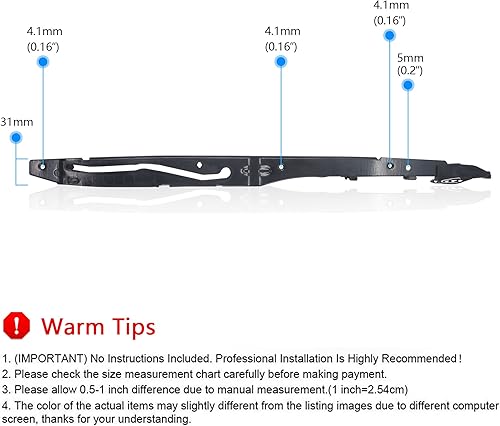 Miniatura 6 de Kit de reparación de montaje de riel de techo corredizo compatible con Ford F150 F250 F350 F450 2015-2020 Reemplazar OE FL3Z-1651071-A,