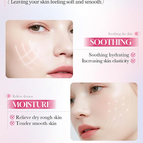 Cherry Blossom Sakura Face Serum, 40 ml Moisturising Refreshing Serum Wrinkles Smoothing, Hydration and Firming the Skin, Sakura Serum Face for Women Against Dark Spots, Pores & Dryness