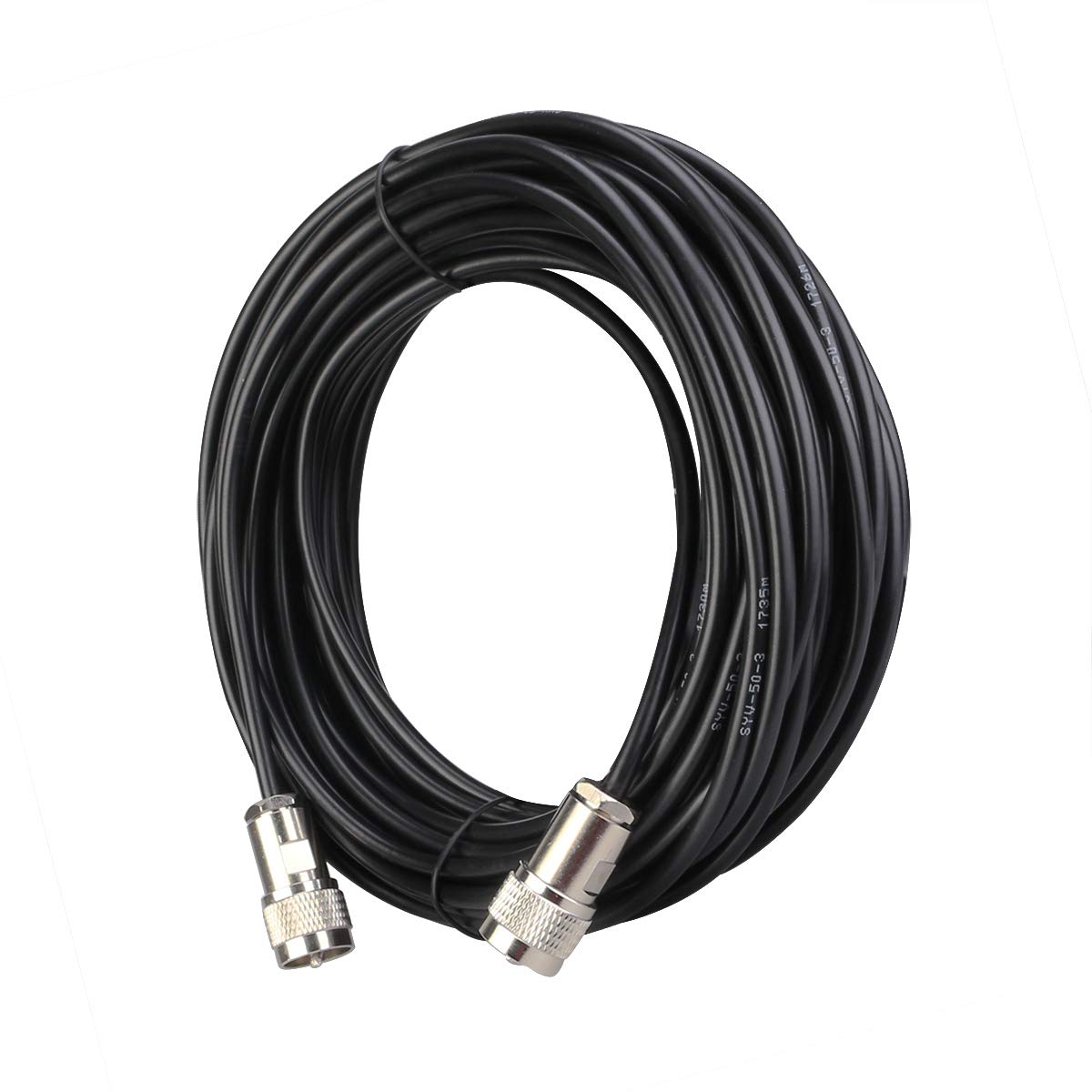 Retevis Cavo coassiale a bassa perdita, cavo coassiale con connettore SL16, compatibile con ripetitore RT97 a due vie per radio prosciutto (15 metri, 1 pezzo)