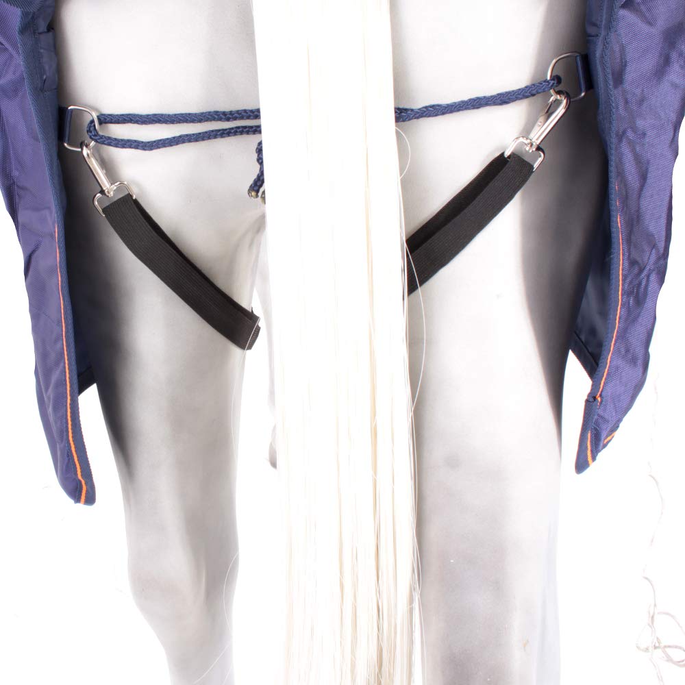 Bucas Therapy Turnout Decke 150g Navy/Orange