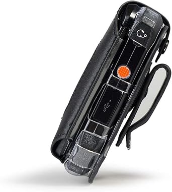 BELTRON Leather Fitted Case for Kyocera DuraXV Extreme E4810, DuraXV Extreme+ E4811 Verizon Flip Phone - Features: Rotating Belt Clip, Screen & Keypad Protection, Secure Fit