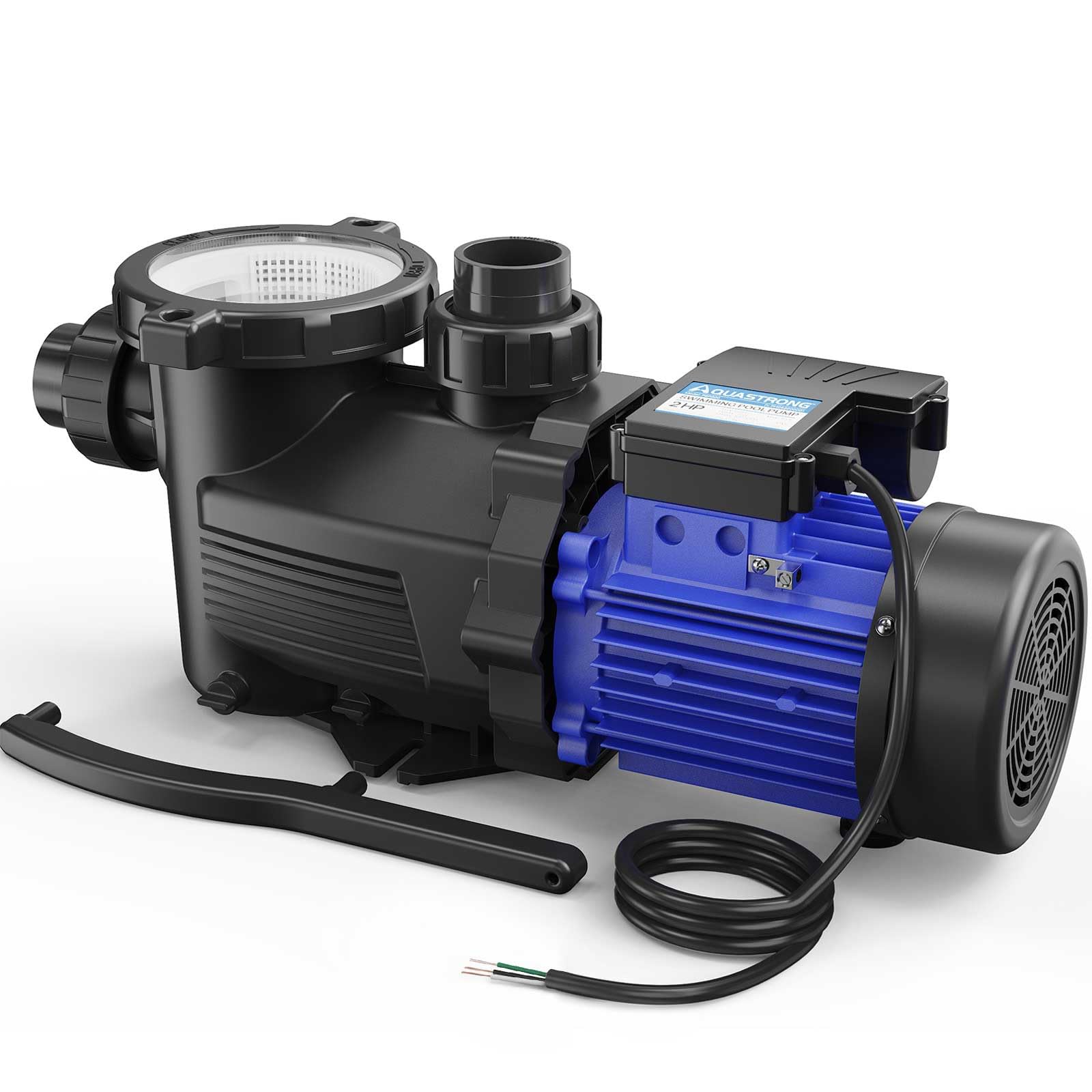 AQUASTRONG In/Above Ground Pool Pump, High Flow (Single Speed, 2HP, 8917 GPH, 220V)