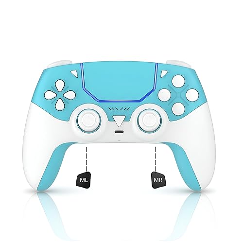 GioMay Pro Wireless Controller Compatible with PS5 with Bluetooth 5.3, Hall 3D Joysticks, 6-Axis Motion Control, Programmable Back Buttons, Dual