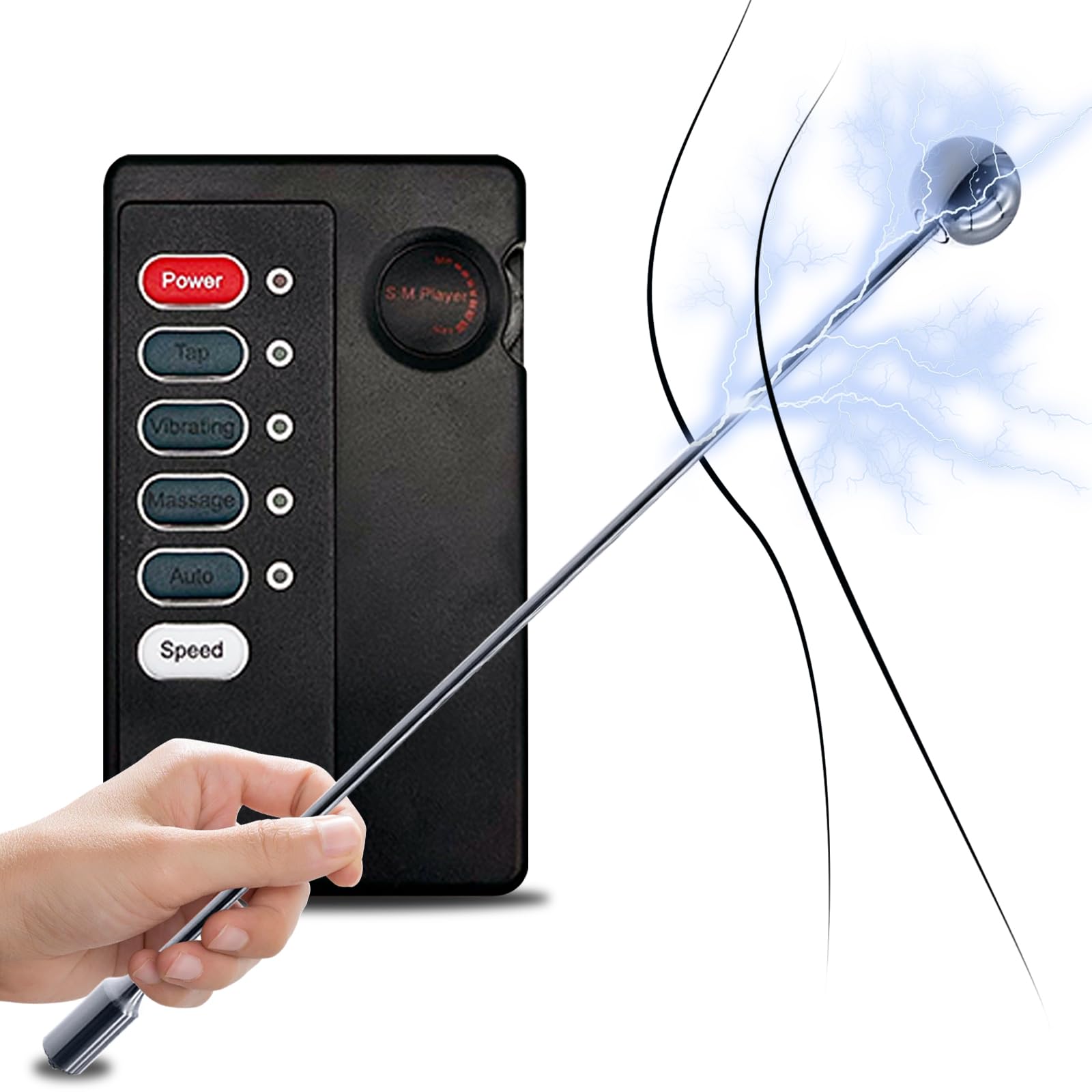 BDSM Penisring mit Fernbedienung Hodenring für Männer mit einstellbarer Lederbindung Vibration