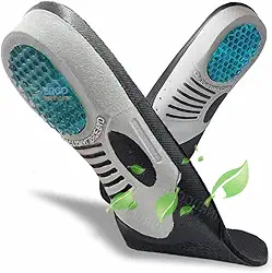 Palmilha Ortopédica Alivio Imediato Esporão/calcaneo/fascite calcanheira em gel anti impacto/Ajustável (Homens e mulheres) (41-46)