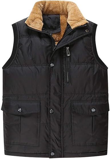 Men's Hooded Winter Vest Jacket Sleeveless Quilted Puffer at Amazon Men