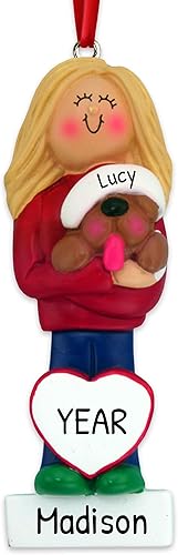 Adornos personalizados para mascotas 2023  Adorno personalizado para perro 2023  Adornos de Navidad para perro amante de los perros, adorno rubio