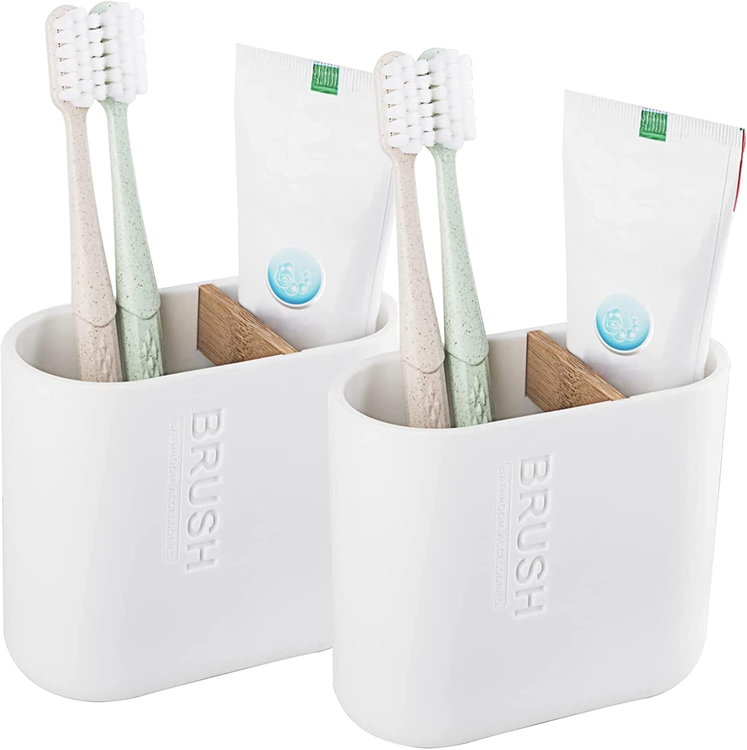 1 Pack Toothbrush Holders for Bathrooms, Electric Toothbrush Holder, White